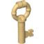 Antique Key, Gold (2 Pcs)