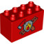 Brick 2X4X2 Deco Fire Logo