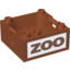 Box With Handle 4X4X1.5, Zoo