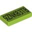 Flat Tile 1X2 - 8104 Engraved