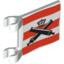 Flag With 2 Holders No 1""