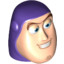 Head, Mini-Fig. Buzz No.1""