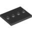 Plate 3X4 With 4 Knobs