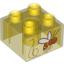 Brick 2X2, Transparent, Dec.
