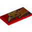 Flat Tile 2X4 Left No.15""