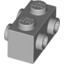 Brick 1X2 W. Four Knobs