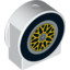 Sign Round, Dec. Spare Wheel""