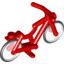 Bicycle W/Whelle Red/Cle