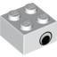 Brick 2X2 White Dec.Eyes